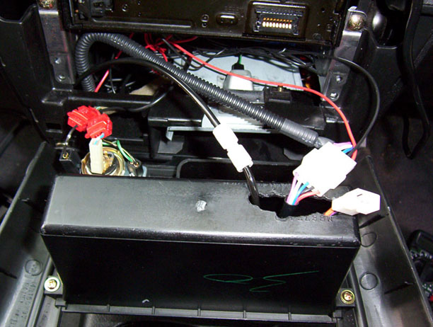 The wiring for the Blitz unit
